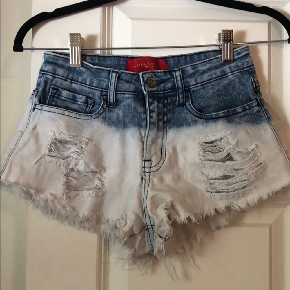 Ombré Fade Jean shorts